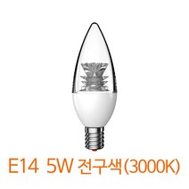 장수램프 LED촛대구 5W(60W대체) E14 전구색, E14전구색5W(9579), 장수램프／LED촛대구