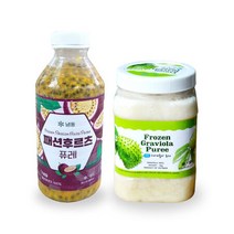 [짱구샵]냉동 그라비올라퓨레 1kg + 냉동 패션후르츠퓨레(TS) 1kg, 상세페이지 참조, 추가