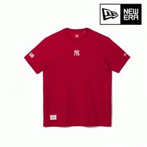 [엔터식스]뉴에라 [반팔] 뉴에라 MLB 어드레스 뉴욕 양키스 티셔츠 다크 레드 1354649913546499