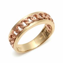 [비앤비골드] 18K 체인 콤비 반지 NPW18990