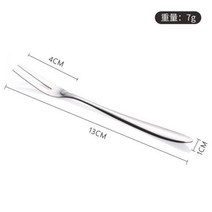 에어샥 리어샥 티타늄 스테인레스 스틸 과일 포크 디저트 케이크 달 나이프와 도시락 액세서리, silver