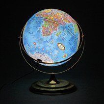 맵소프트 30cm 데스크 타임 조명 별자리 지구본 360도 회전 세계시차 학습용, 1번_30cm 블루 데스크 타임 조명 지구본