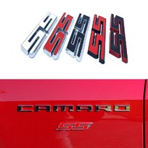 쉐보레 SS 엠블럼 스티커 뱃지 배지(카마로 트래버스), 04.무광블랙레드