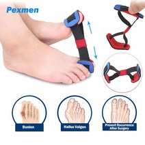 앞꿈치 패드 발바닥 보호대 구두 쿠션 Pexmen 엄지 발가락 스트랩 Bunion 교정기 스트레치 벨트 스트레처 외반 모지 풋 케어 도구