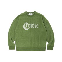크리틱 GOTHIC 헤어리 니트 올리브