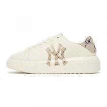 MLB 청키 클래식 힐 다이아 모노그램 (CHUNKY CLASSIC HEEL DIA MONOGRAM) NY (Beige)