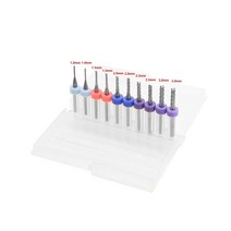 PCB 밀링 커터 1.0 1.5 2.0mm 피쉬 테일 옥수수 텅스텐 카바이드 미니 엔드밀 조각 CNC 개, 06 0.6mm