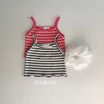 여아 아기나시티 유아 아동 봄 크롭 나시 티셔츠
