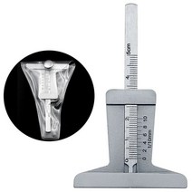 측정공구 버니어 깊이 게이지 스테인레스 스틸 자동차 타이어 트레드 미터 눈금자 캘리퍼스 측정 도구 0-6, 02 0 50mm