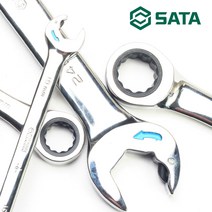SATA 더블라쳇기어렌치 12mm 스패너 양구 렌치, 1개