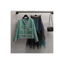 봄 가을 여자 슈트(Suit)재킷 캐쥬얼 트위드 재킷