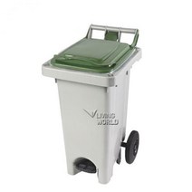 BUyuS60WP(V) 폐비닐수거함(페달형-비닐고리부착형)60L굿딜 브이숍, 노랑색