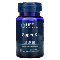 Life Extension 라이프익스텐션 슈퍼K 비타민 K1 K2 90정