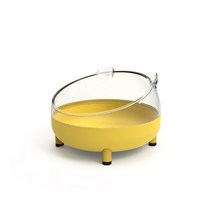 반려견자동급식기고양이자율급식 사료자동급식기3In 1 Cat Food Bowls 자동 공급기 워터 디스펜서 애완 동, 13 Yellow