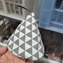 신형 천공예솜 단열냄비 손잡이 삼각냄비 모자 뚝배기 가마솥 손잡이 단열냄비 귀걸이, 1 건, 회색 삼각형