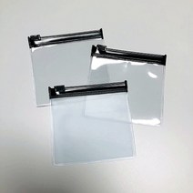악세사리 미니지퍼백 8.5 x 8cm PVC슬라이드지퍼 투명/반투명, 10장, 반투명