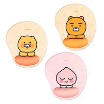 카카오프렌즈 손목 쿠션 마우스 패드 / 손목받침 손목보호 겔타입 마우스패드, 라이언(옐로우)