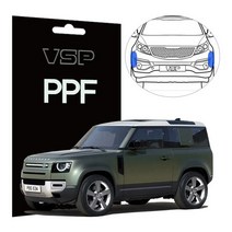뷰에스피 랜드로버 미니로버 PPF 범퍼 가드 보호필름, 옵션3(폭 15cmX길이 30cm) 2매