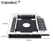 TISHRIC 9.5mm/12.7mm SATA 3.0 범용 2nd HDD 캐디 Optibay 인클로저 2.5 