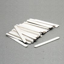요기팜 DIY 나무 목재 우드 스틱 75mm x 7mm 50개 아이스크림 하드 막대 공예 만들기