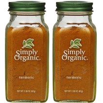 Simply Organic 튜메릭, 67g, 2개