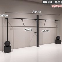 의류 매장 디스플레이 랙 여성 벽 전용 블랙 행잉 다리미 아트 선반, 11 11