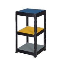 티렉스 철제 컬러 선반 수납 선반장 조립식 펜트리 모듈 시스템, 3단, 소(30x40cm), 머스타드