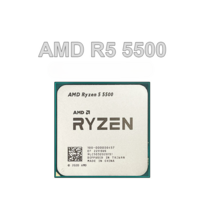 AMD Ryzen 5 5500 R5 3.6 GHz 6 코어 12 스레드 CPU 프로세서 7nm L3 = 16M 100-000000457 소켓 AM4 PCIe 3.0 신제품, 기본