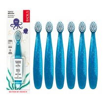 래디어스 토츠 유아용 칫솔, 블루, 6개, 1개입