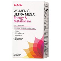 GNC 여성용 울트라 메가 에너지 & 메타볼리즘 멀티비타민90정, 지엔씨