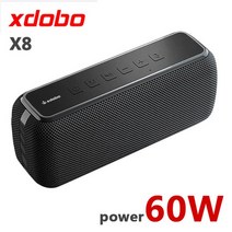 인공지능스피커 말하는 스피커 미니 인공지능 60w 큰 전원 블루투스 스피커 무선 휴대용, x8 60w 블랙