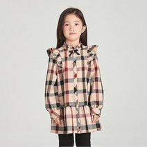 닥스 리틀 키즈 블라우스 하우스체크 롱블라우스 DTW10XB50M BG 588738
