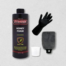 스팅거 허니폼 카샴푸 500ml 컬러폼 고농축 샴푸 세제 버킷 세차 중성 세정 거품 버블 장갑, 옵션02 스팅거 허니폼 카샴푸 미트 세트