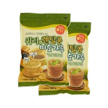 귀리 미숫가루 우유 쉐이크 파우더 귀리 렌틸콩 검은콩 한끼 선식가루 아침 식사대용 식이섬유, 미숫가루 700.g 2개