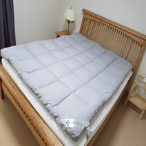 마이코튼 APEX 프리미엄 스웨이드 마이크로화이바 향균 순면 침대 토퍼 매트리스, 그레이(스웨이드 타입)