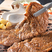 로움 양념돼지갈비 뼈없는 목살 왕구이 3.8kg 대용량 10대 어버이날 상차림 선물 부모님 캠핑, 돼지목살구이 3.8kg+선물포장(부직포가방), 1개