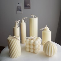 오브제캔들 필라캔들 7종 모음 더네이처하우스, 프렌치라벤더, 7.크레파스(100g 3.2x15cm)