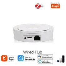 Tuya-ZigBee 3.0 블루투스 멀티 모드 스마트 게이트웨이 메쉬 허브 스마트 라이프 앱 및 Alexa Google 홈과 호환 가능, ZigBee Wired 2