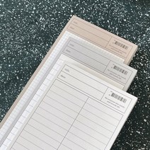 모어 베이직 B5 하프 메모패드 3type, palecement라인