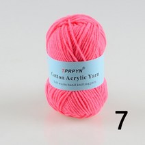 벨벳자이언트얀실Tprpyn 1pc 25g 50m 아기 우유 면사 아크릴 원사 손 뜨개질 니트 크로 셰 뜨개질 원사 diy 라인 스레드 니트 담요, 7시 펑