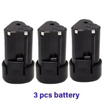 굿배터리 웍스 호환 배터리 12V 6000mAh Worx WA3503 WU151 WU127 WU128 WU280 WX521 WU679 WX6777 WX3827 Rockwell 용, 3 pcs battery, 1개