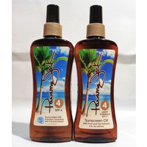 선크림 파나마 잭 SPF4 선크림 오일 2팩 8oz 펌프 병의 산화 방지 및 보습
