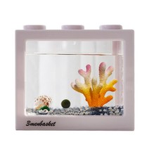 세남자바스켓 언더더씨 국산 마리모 DIY 세트 키우기-마리모(소), 옐로우핑크산호+흰자갈50g파란자갈50g