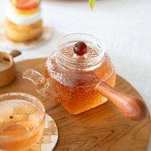 [FZ] 나무 손잡이 주전자형 유리 다관 300ml 물병 다기 (FZ 5L8010EA ), §피츠쿠팡▶ 본상품선택