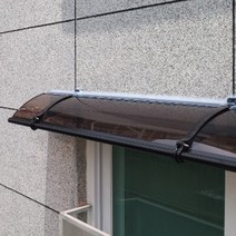 캐노픽스 350x4400 현관 창문 처마 비가림 차양 렉산 브라켓 자재 테라스 비가림막, 브라운, 그레이, 은백색(기본색상)