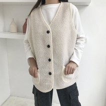 아이우먼 포버튼덤블퍼베스트 ZYB230M211 빅사이즈