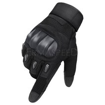 남녀공용 터치스크린 오토바이 라이딩 장갑 너클 보호 전체 손가락 장갑 여름, Black+L