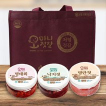 명장의 저염 풍미 젓갈세트 1호 350g x 3 안전한먹거리