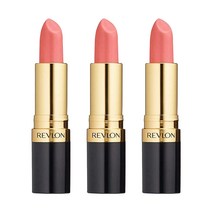 레브론 수퍼 러스트러스 펄 립스틱, Softsilver Rose, 3개