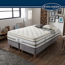 잉글랜더 NEW E호텔 투매트리스 구스패딩 라텍스 7존 독립스프링 필로우탑 매트리스퀸